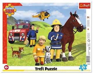 Puzzle 25el ramkowe Zawsze na straży. Strażak Sam 31393 Trefl p16