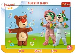 Puzzle Ramkowe Baby Zabawne Bobaski. Bobaski i Miś 80026 TREFL p15