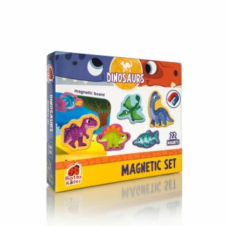 Promo Puzzle magnetyczne Dinozaury z tablicą RK2090-03 magnesy