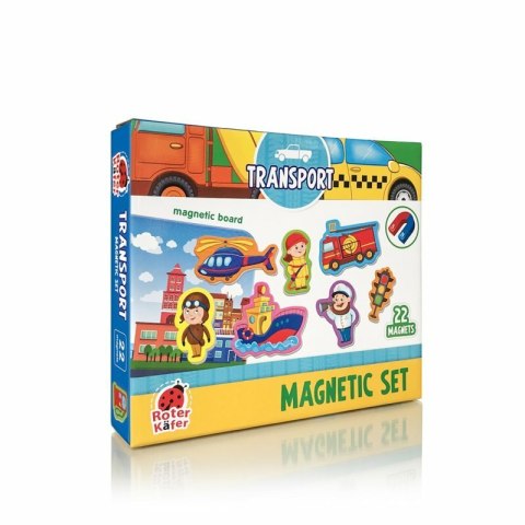 PROMO Puzzle magnetyczne Pojazdy z tablicą RK2090-04 magnesy