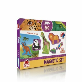 PROMO Puzzle magnetyczne ZOO z tablicą RK2090-02 magnesy