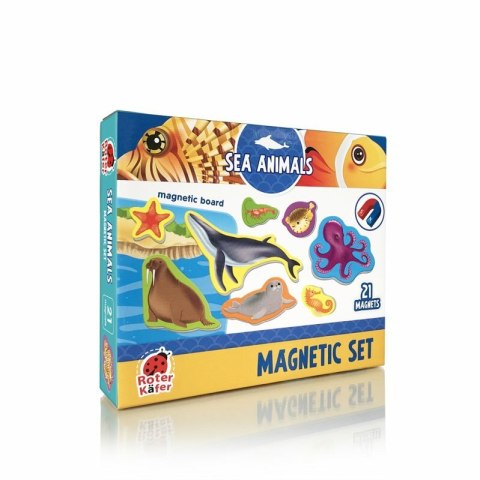 PROMO Puzzle magnetyczne Zwierzęta morskie z tablicą RK2090-05 magnesy