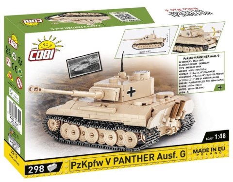 COBI 2713 Historical Collection WWII Czołg PzKpfw V Panther Ausf. G 298 klocków