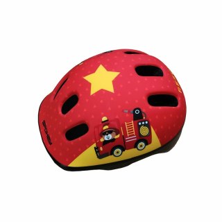 Kask rowerowy dziecięcy M 52-56cm FUN RESCUE Straż czerwony 941014 SPOKEY