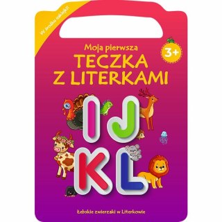 PROMO Łebskie zwierzaki w literkowie. Moja pierwsza teczka z literkami. Literki I-Ł KS66591 Trefl