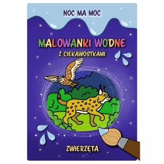 PROMO Noc ma moc. Malowanki wodne z ciekawostkami. Zwierzęta 09833 Trefl