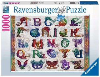 PROMO Puzzle 1000el Alfabet smoków 168149 RAVENSBURGER