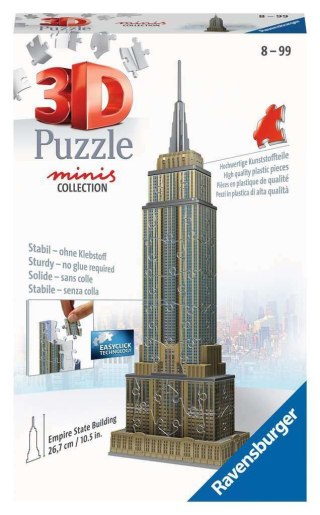 PROMO Puzzle 3D Mini budowle. Empire State Building 112715 RAVENSBURGER