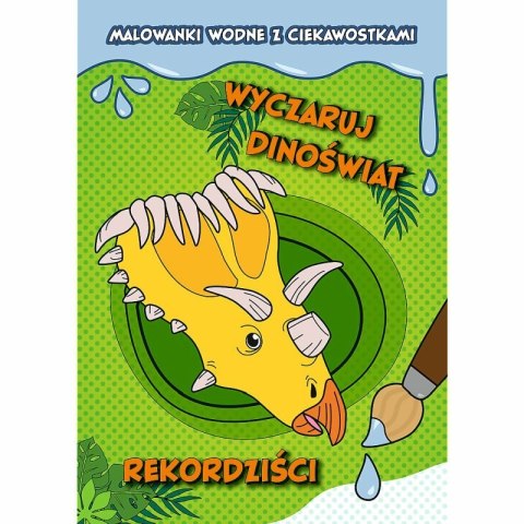 PROMO Wyczaruj dinoświat! Malowanki wodne z ciekawostkami. Rekordziści 09819 Trefl