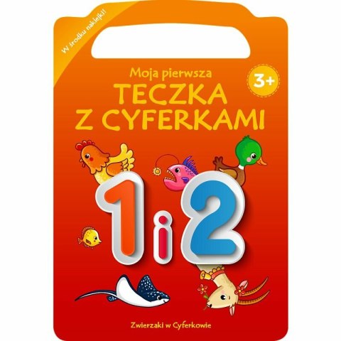 PROMO Zwierzaki w cyferkowie. Moja pierwsza teczka z cyferkami. 1 i 2 KS66638 Trefl