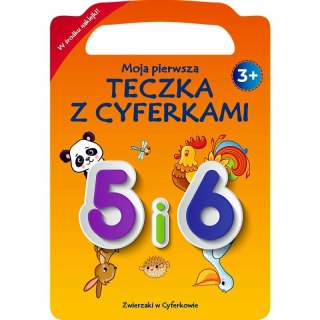 PROMO Zwierzaki w cyferkowie. Moja pierwsza teczka z cyferkami. 5 i 6 KS66652 Trefl