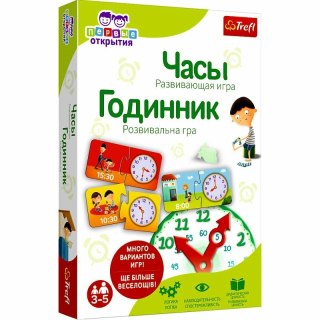 Gra edukacyjna Mały odkrywca Zegar wersja ukraińska UA 02163 Trefl