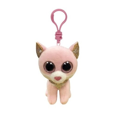 Maskotka brelok TY Beanie Boos FIONA - różowy kot 8,5cm Clip 35247