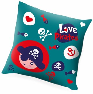 Poduszka 45x45cm Love Pirates KL10511 Kids Euroswan