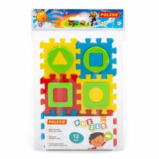 Polesie 91369 Zabawka edukacyjna Puzzle Nr1 12 elementów w worku