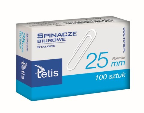 Spinacze biurowe 25mm (100szt) TETIS p10 cena za opakowanie