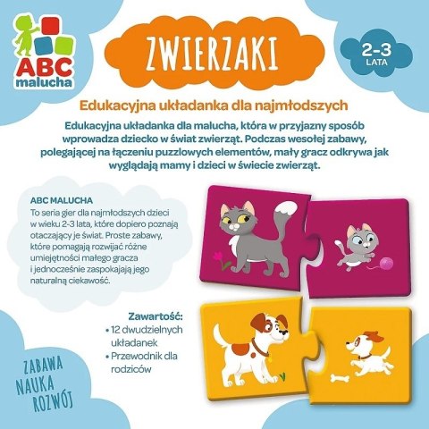 Zwierzaki ABC Malucha gra edukacyjna 01940 Trefl p12