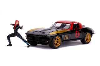 Auto Marvel Black Widow Chevy 1966 1:24 Dickie