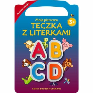 PROMO Łebskie zwierzaki w literkowie. Moja pierwsza teczka z literkami. Literki A-D KS68427 Trefl