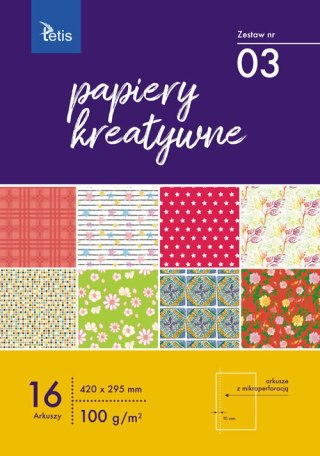 Papier kreatywny A3 zestaw nr 03 TETIS