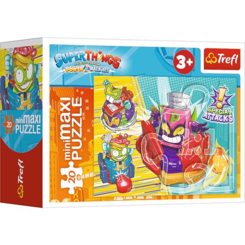 Puzzle 20el miniMaxi Tajna akcja. Super Things 21120, 21121, 21122, 21123 (56032) Trefl mix cena za 1 sztukę