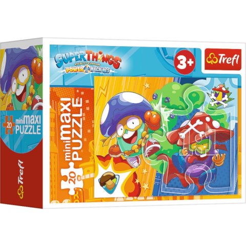 Puzzle 20el miniMaxi Tajna akcja. Super Things 21120, 21121, 21122, 21123 (56032) Trefl mix cena za 1 sztukę