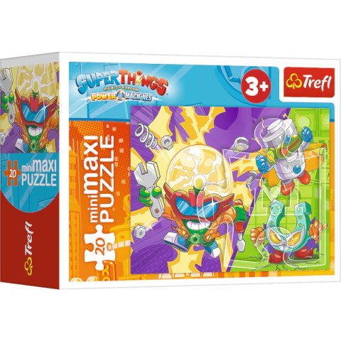 Puzzle 20el miniMaxi Tajna akcja. Super Things 21120, 21121, 21122, 21123 (56032) Trefl mix cena za 1 sztukę