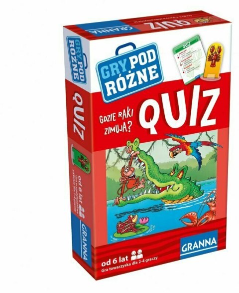 Quiz Gdzie raki zimują? gra GRANNA seria podróżna 214