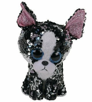 TY BOOS PORTIA - cekinowy terier 15cm 36342