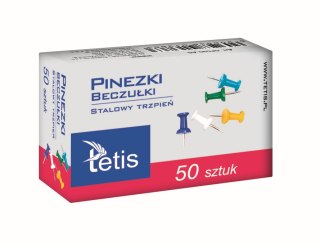 Pinezki beczułki kolorowe op50 p10 TETIS cena za 1op858012743