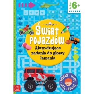 Książka Świat pojazdów. Aktywizujące zadania do głowy łamania. Poznaję, myślę, liczę, koduję