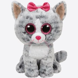 Maskotka TY BEANIE BOOS KIKI - szary kot 24cm 37075