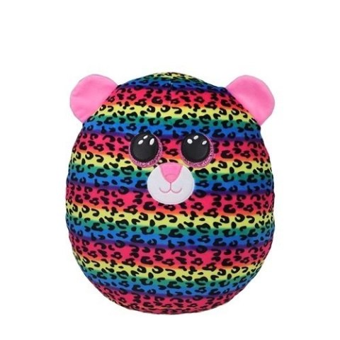 Maskotka poduszka TY Squish-a-Boos wielokolorowy leopard - DOTTY, 22 cm - Medium 39286