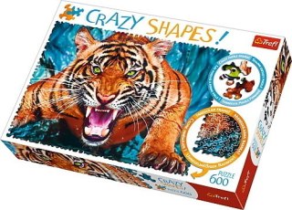 Puzzle 600el Crazy Shapes Oko w oko z tygrysem 11110 TREFL p8