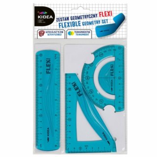 Zestaw geometryczny flexi 15cm 3 elementy Kidea mix cena za 1szt