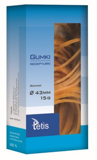 Gumki recepturki 43mm 15g p10 TETIS cena za 1 op