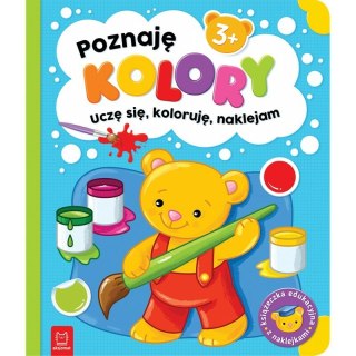 Książka Poznaję kolory. Uczę się, koloruję, naklejam. 3+