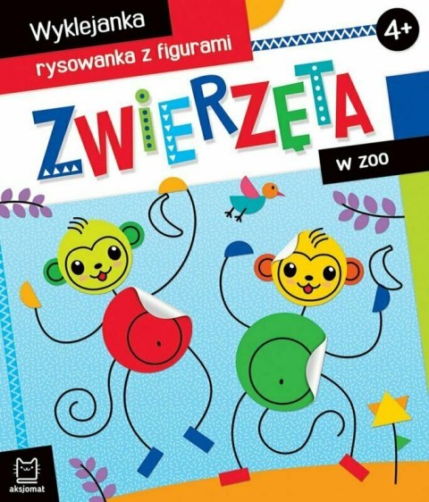 Książka Zwierzęta w zoo. Wyklejanka, rysowanka z figurami 4+