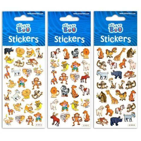 Naklejki Sticker Boo Mini ZOO Starpak 246287 mix cena za 1 szt