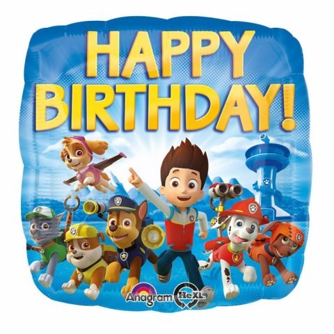 Balon foliowy 18 Happy Birthday Paw Patrol 3018001