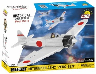 COBI 5729 Historical Collection WWII Samolot Mitsubishi A6M2 ZERO-SEN 347 klocków