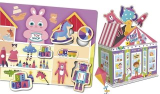 Carotina Baby Logic 3D zabawki puzzle układanka 92543 LISCIANI