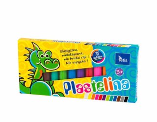 Plastelina 12kol 15g Tetis