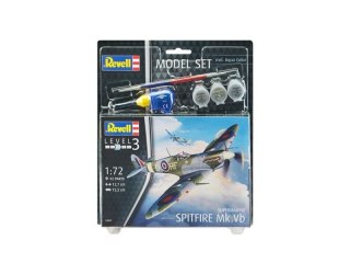 Samolot do sklejania 1:72 63897 Spitfire Mk.Vb Revell + 3 farbki, pędzelek, klej