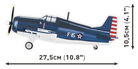 COBI 5731 Historical Collection WWII Samolot myśliwski pokładowy US Navy Grumman F4F Wildcat 375 klocków