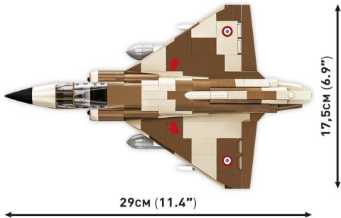 COBI 5818 Armed Forces Francuski samolot myśliwski Mirage IIIC 444 klocki