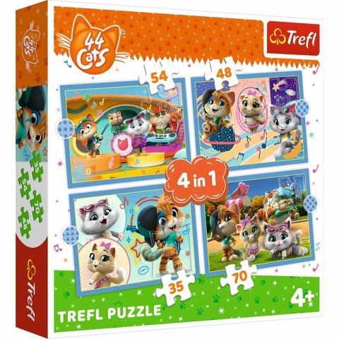 Puzzle 4w1 Kocia Ferajna 34612 Trefl