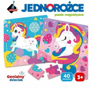 Genialny dzieciak Puzzle magnetyczne Jednorożce 118260