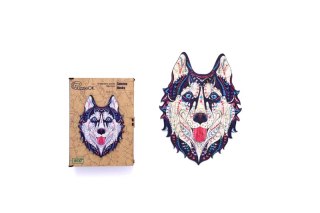 PROMO Puzzle drewniane Śnieżny Husky PuzA3-00902