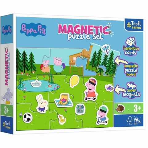 Puzzle magnetyczne Zabawy Peppy. Peppa Pig 93164 Trefl